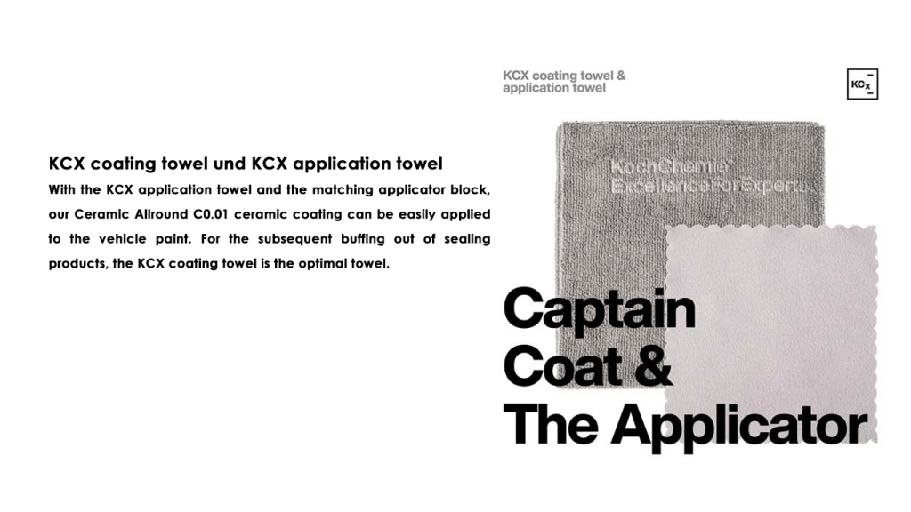 KCX coating towel und KCX application towel